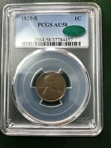 1925-S �����J�[�� �Z���g PCGS CAC AU58 �v���e�B �y�j�[!
