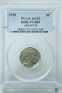 1930 obt@[ jbP 5C DDR FS-801 (FS-017.5) PCGS AU53 #1148