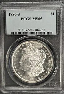 1880-S �����K�� �_���[ PCGS MS65 ���A�����F�B��������