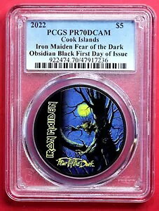 2022 �N�b�N���� IRON MAIDEN-FEAR OF THE DARK�APCGS PR70 �{�b�N�X/COA �t���[�D