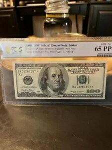 �_���l2176-A* �{�X�g�� 1999 $100 �X�^�[�m�[�g - PCGS 65PPQ - ��ΐV�i BA 03287175*