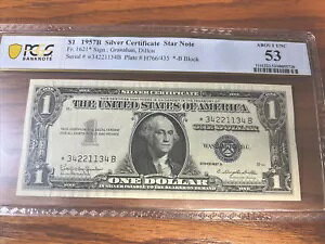 1957 $1 Vo[ؖ FR1621* PCGS 53 X^[m[g!!!ubNGhVAԍ