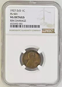 エラー/さまざまです! 1927 D/D リンカーン FS-501 NGC VG の詳細...