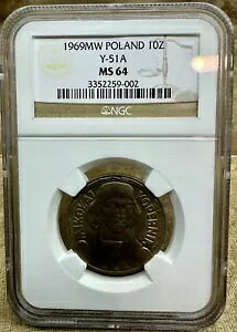 �|�[�����h 1969 MW 10 �Y�E�H�e�B�t NGC MS64 �~�R���C �R�y���j�N