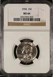 1958 Vg NH[^[ NGC MS-66 gi[ Vo[ I[h Xu US ^Cv RC WF