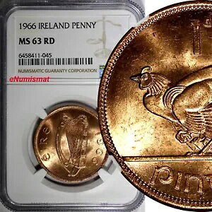 ACha uY 1966 1 yj[ NGC MS63 RD tbh KM# 11 (045)