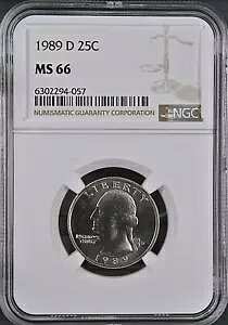 1989-D 25C Vg NH[^[ _[ NGC MS66 6302294-057