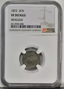 1872 3C ���o�e�B �w�b�h 3 �Z���g �j�b�P�� �R�C�� NGC VF �ڍ� WHIZZED 3738