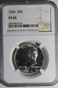1964 PF 65 VERY PQ ̃PlfB n[t_[ NGC #97-018 ɂ͉͂܂