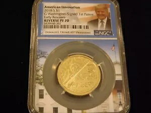 2018 AMERICAN INNOVATION �t���b�O ���x�� �A�[���[�����[�X �g�����v NGC ���o�[�X PF 70