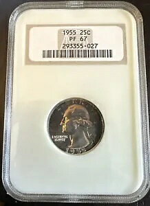 1955 Vg Vo[ NH[^[ v[t 25c NGC PF67