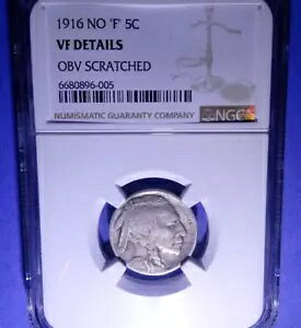 1916 No "F" �o�b�t�@���[ �j�b�P�� NGC VF �ڍ�