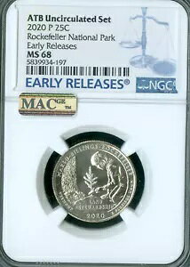 2020 P ���b�N�t�F���[ �}�[�` �r�����O�X �N�H�[�^�[ NGC MS68 E.R. MAC �X�|�b�g���X *