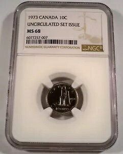 1973 10c NGC MS68 Ji_ _C u[m[Y ~g ʃZbg MS 68