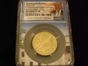 2018 AMERICAN INNOVATION �t���b�O ���x�� �A�[���[�����[�X �g�����v NGC ���o�[�X PF 70