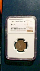 1907 pi} 2 1/2 CENTESIMOSNGC AU58 2.5C RC̔ł鉿iŔ̔܂!