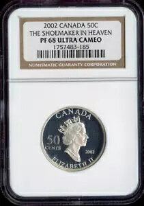 2002 �J�i�_ 50 �Z���g �V���[���[�J�[ 50C NGC PF68 �E���g�� �J���I - �i��