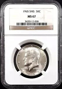 1965 SMS Kennedy Half Dollar �� NGC �ɂ���� MS 67 �F�肳��܂����B