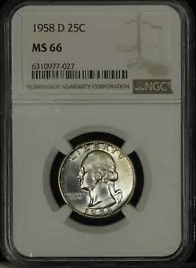 1958-D Vg NH[^[ NGC MS-66 TQ1117/RS