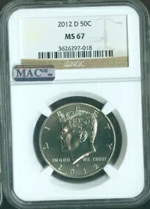 2012-D KENNEDY HALF NGC MS-67 MAC �i��??