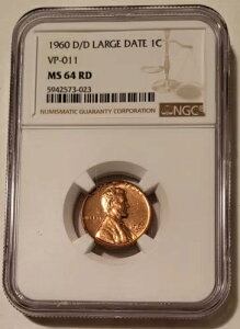 1960 D/D �����J�[�� �������A�� �Z���g ���[�W �f�C�g RPM VP-011 MS64 ���b�h NGC