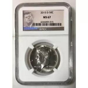 2015 D �P�l�f�B �n�[�t�_���[ NGC MS67 ***Rev Tye's Stache*** #9015