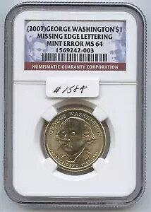 (2007) Geo Washington $1 (#1584) GbW ^OȂ NGC MS64B