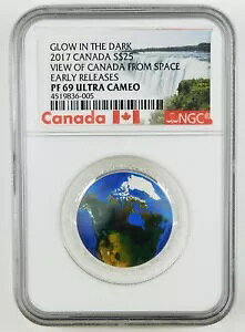 2017 �J�i�_ $25 �F�����猩���J�i�_�̒��� �V���o�[ NGC PF69 UC ER �W�F�� C1416