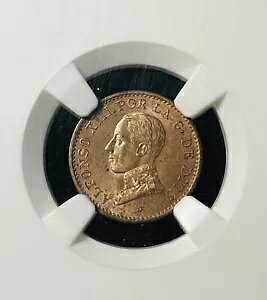 �X�y�C�� 1912 1c Centimo PCV NGC MS63RB �A���t�H���\ 13 ���AC28