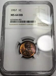 1957 - P - J[ EB[g Zg yj[ - NGC - MS64 RB - g[