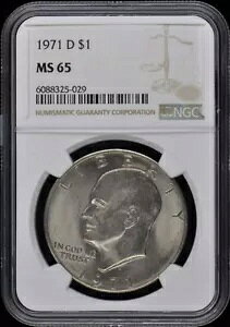 1971-D AC[n[ h 1 h NGC MS65