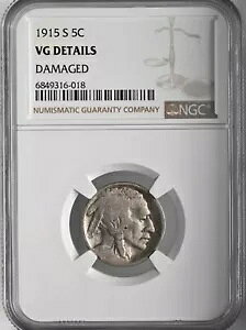1915-S 5C �o�b�t�@���[ �j�b�P�� NGC VG �ڍׁu�_���[�W�v #6849316-018 �V���ɃO���[�h�A�b�v���܂���!