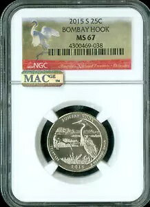 2015 S {xC tbN tbO NH[^[ NGC MS67 PQ 2ND ōO[h MAC X|bgXB