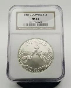 1988 D オリンピック記念シルバー ダラー NGC MS69 #0778
