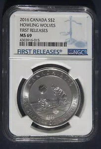 2016 �J�i�_ $2 �n�E�����O �I�I�J�~ �t�@�[�X�g �����[�X NGC MS69 3/4 �I���X �V���o�[ ���b�g 170606
