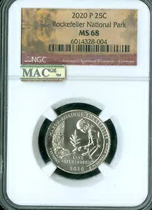 2020 P ���b�N�t�F���[ �}�[�` �r�����O�X ���S �N�H�[�^�[ NGC MS68 PQ MAC �X�|�b�g���X *