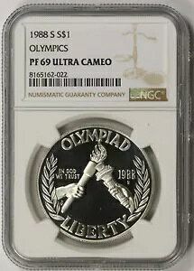 1988-S \E IsbN ⃁_ LOh $1 PF 69 Eg JI NGC