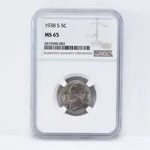 1938-S �W�F�t�@�[�\�� �j�b�P�� NGC MS65 (slx5159)