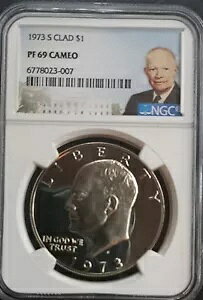 1973-S  1 h AC[n[ (ACN) ̃v[t RĆANGC PF69 CAMEO ɂētĂ܂B