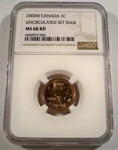 2000-W 1c �J�i�_ NGC MS 68 RD �Z���g �J�b�p�[ MS 68 RD ���b�h