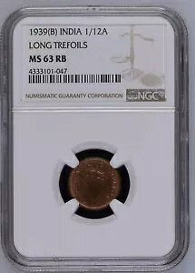 1939(B) 1/12 �A���i �N�C�[�� �r�N�g���A �����O �g���t�H�C�� �C�M���X�̃C���h - NGC �O���[�h MS 63