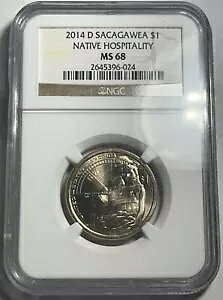 2014-D �l�C�e�B�u �A�����J�� �T�J�K�E�B�A �h���O���[�h NGC MS68 ���A �n�C�O���[�h