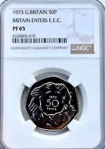 1973 50p EEC nY v[tB NGC PF65 p