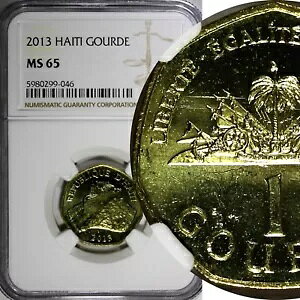 �n�C�` �u���X 2013 1 �O�[���h NGC MS65 �V�^�f�� �f ���� �N���X�g�t KM# 155 (046)