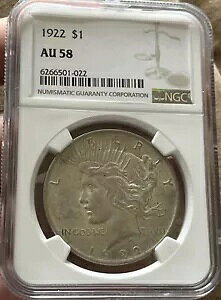 1922 �╽�a�h�� ??�I�� ??AU58 NGC Every Man ?? ���W�X�g���i��