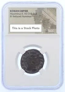 NGC Maximinus II Daia Roman Empire Coin BI Reduced Nummus 310-313 AD