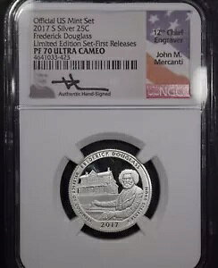 2017-S Ltd. �t���h���b�N �_�O���X �V���o�[ �N�H�[�^�[ �T�C������ 1st Strike NGC PF70 Ult Cam