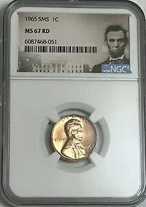1965 SMS NGC MS67 RD �����J�[�� �������A�� �y�j�[ 1C �X�y�V���� �~���g �Z�b�g ������