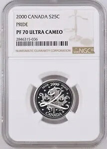 NGC PF70 (�g�b�v �|�b�v) 2000 �J�i�_ �V���o�[ �~���j�A�� "�v���C�h" �N�H�[�^�[ �v���[�t