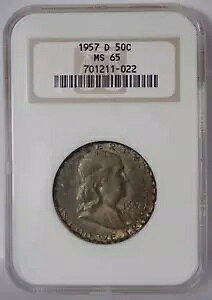 1957-D �t�����N���� �n�[�t NGC MS65 Gen 5 �t�@�b�e�B �I�[���h �z���_�[ �g�[��